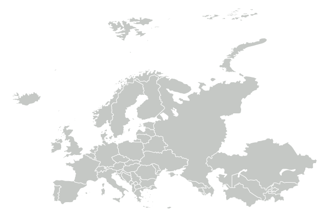 A map of Europe.