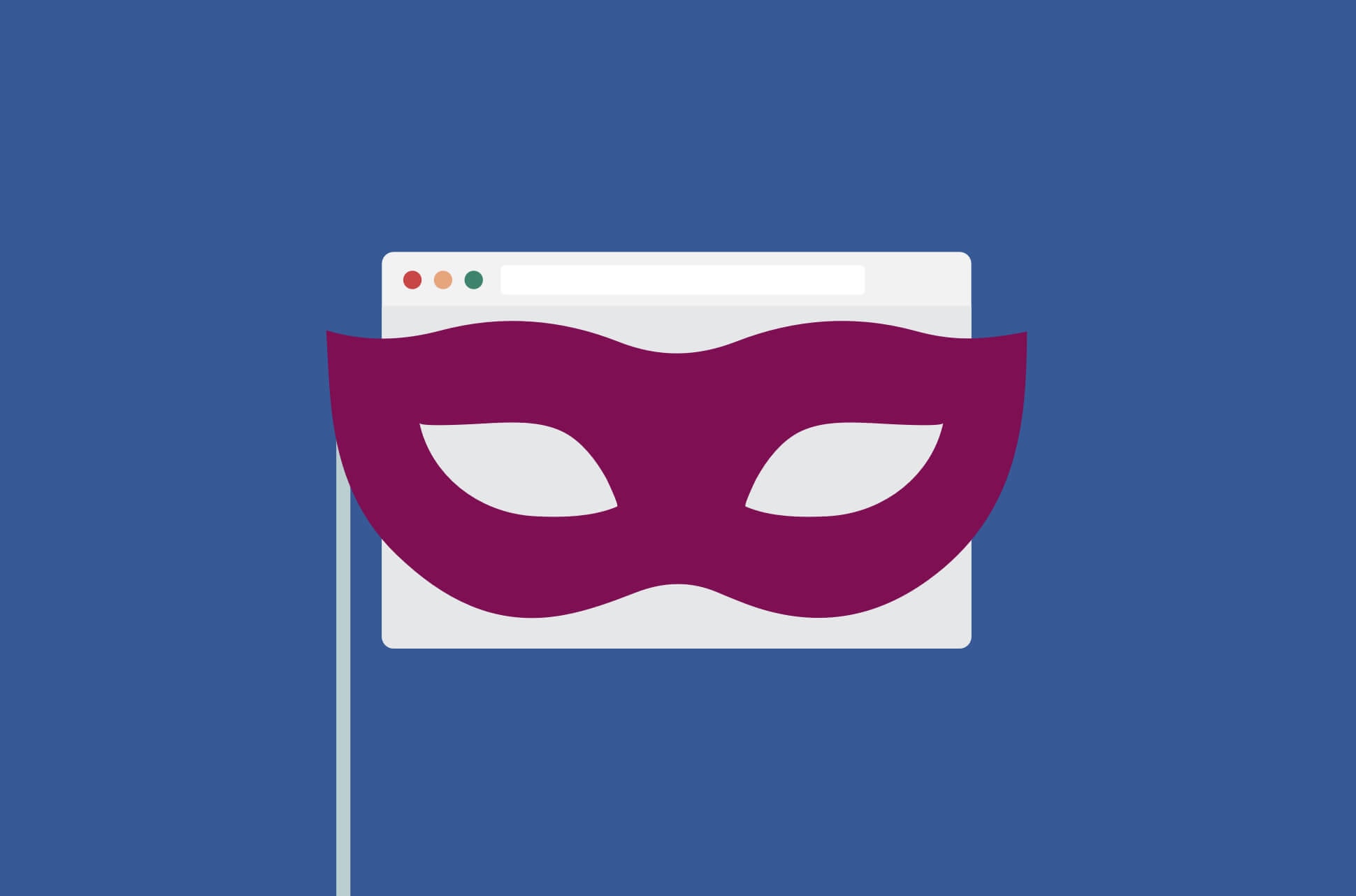 Maschera che copre browser