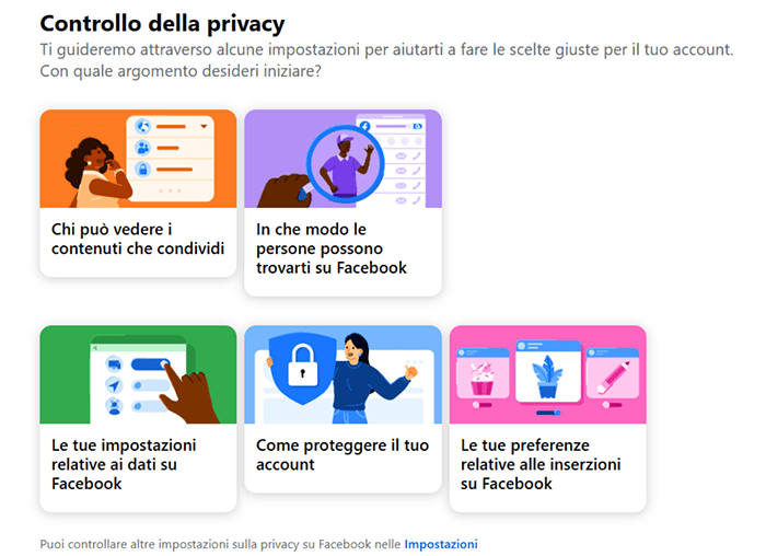 Facebook Privacy Checkup page.