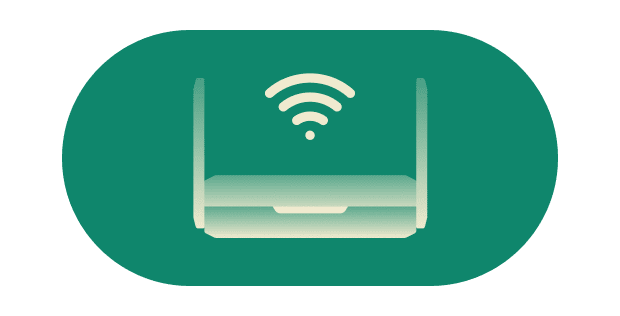 WLAN-Link Exklusiv mit Aircove Go. Verbinden Sie sich mit dem Internet über ein anderes WLAN, kein Kabel erforderlich.
