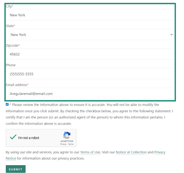 Fill out the second opt-out form and submit it to begin the process.
