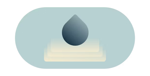 Een waterdruppel creëert rimpelingen.