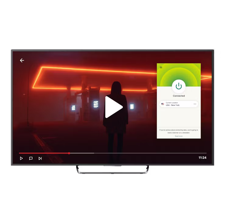 Netflix-Benutzeroberfläche mit VPN.