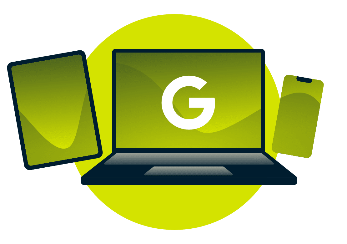 Dispositivi con il logo di Google.