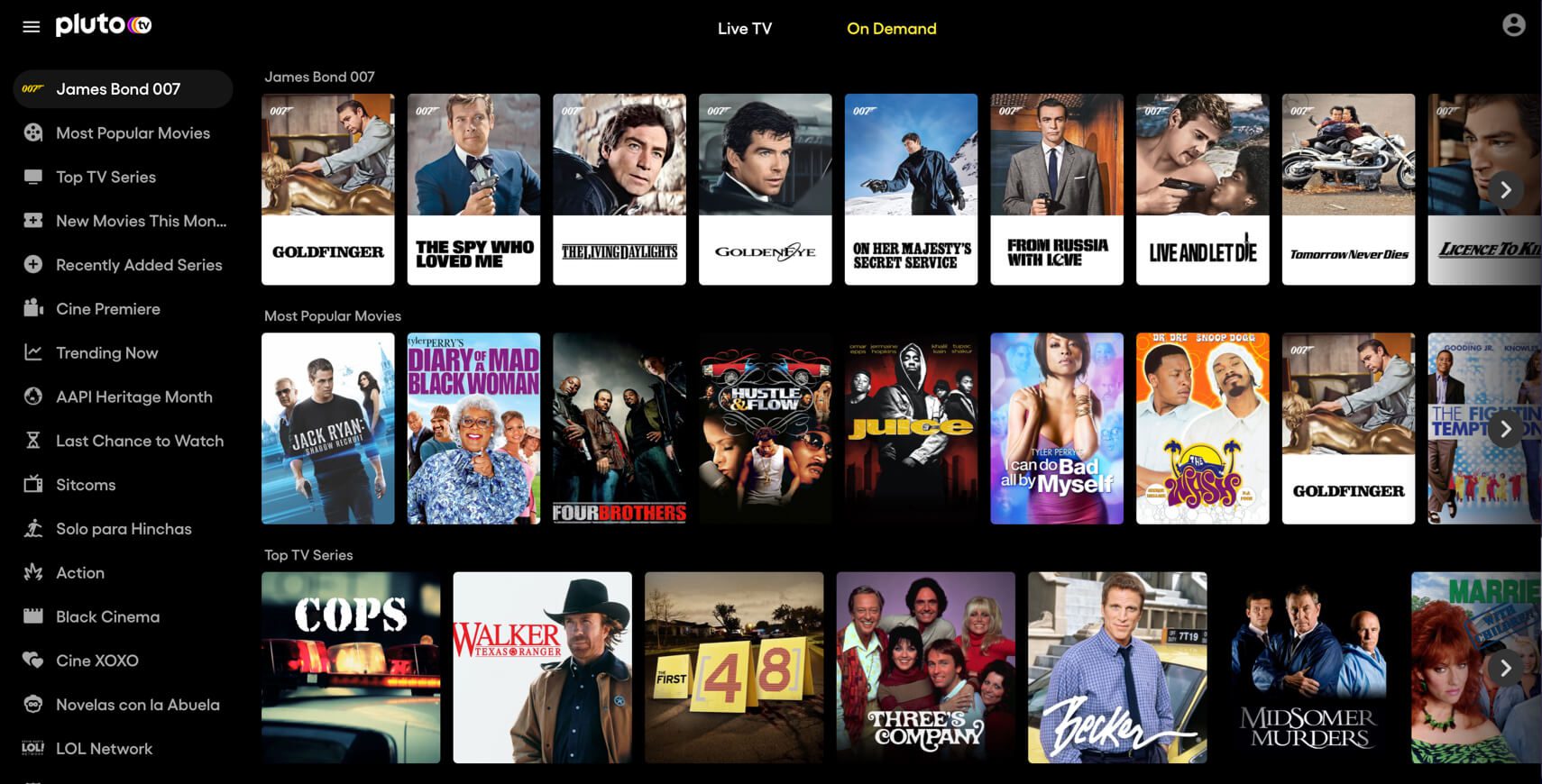 Guarda Pluto TV con una VPN