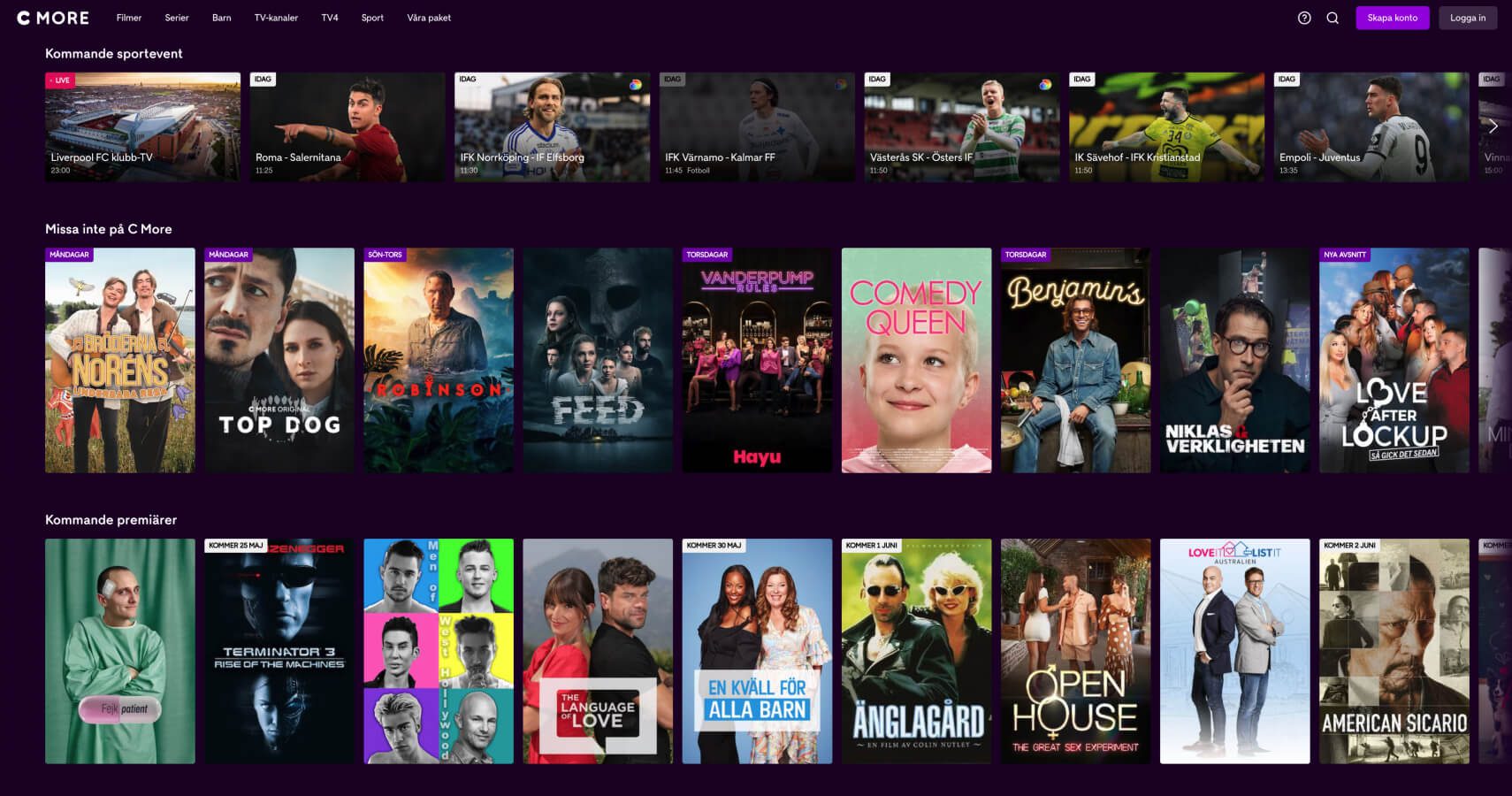 Смотрите C More с VPN