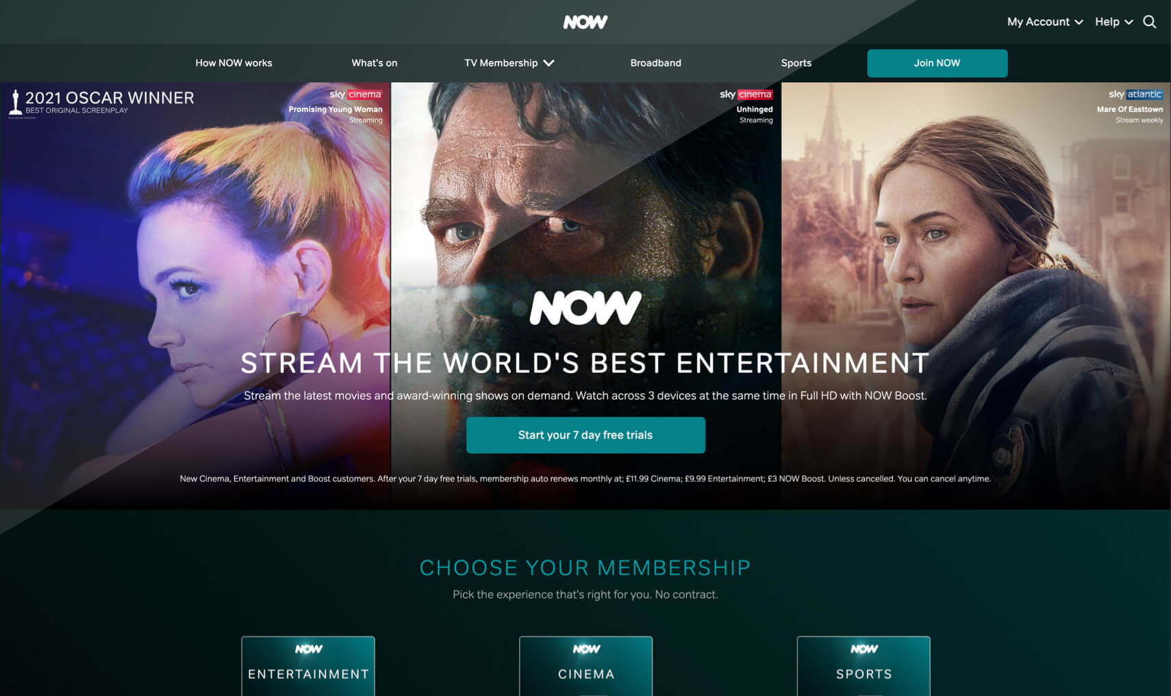 Instantánea de Now TV