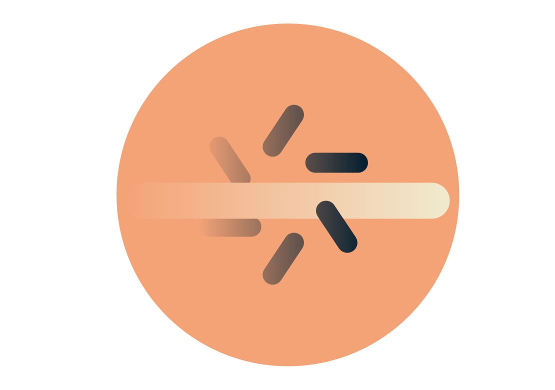 Przycisk odtwarzania wideo z prędkościomierzem.