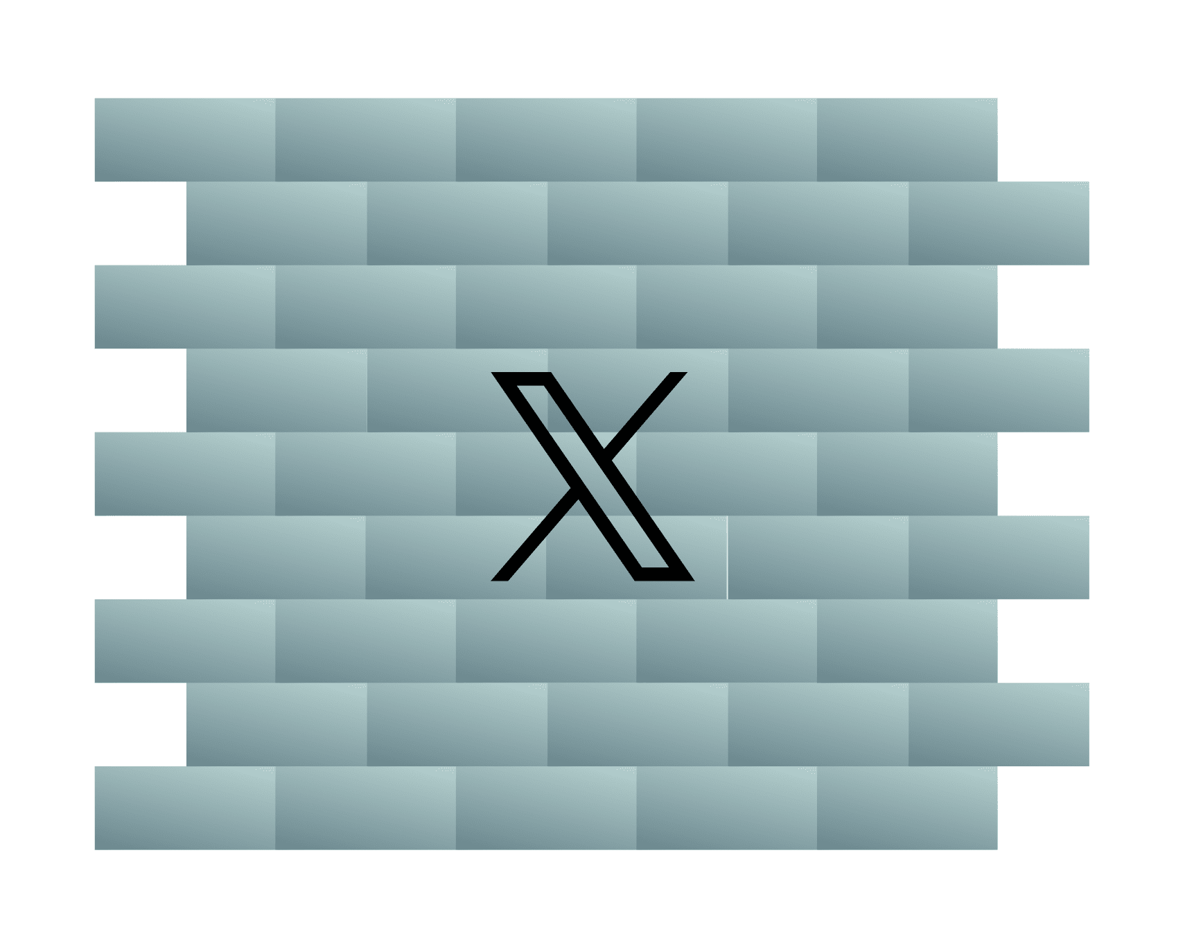 Twitter birds heading into a wall.