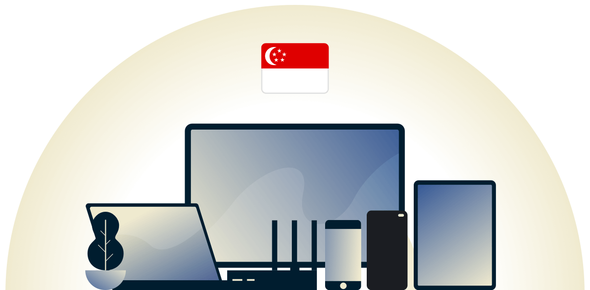 Singapore VPN beskytter en række forskellige enheder.