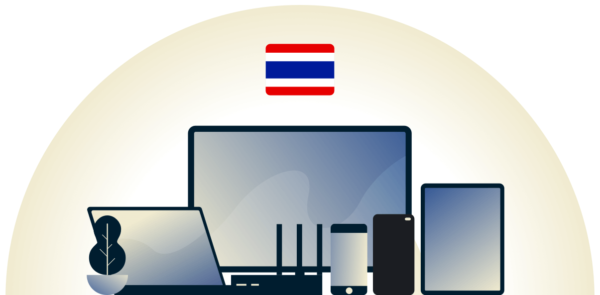 Thailand VPN beskytter en række forskellige enheder.