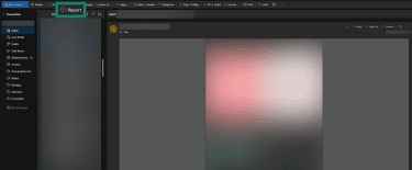 Where to find the button to report phishing in Outlook.