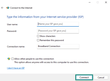 Windows PPPoE login screen with username and password fields.